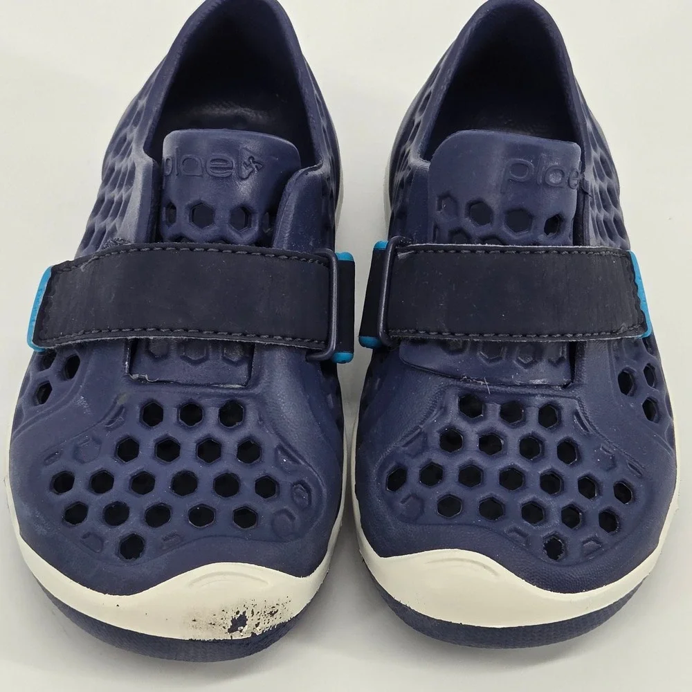 PLAE Mimo Waterproof Injection Molded Kids Water Shoes Navy Blue Size 8C